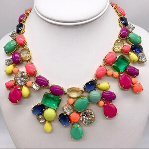 J. Crew Candy Color Gem Necklace